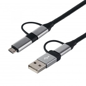 Cablu de incarcare USB, 4in1, 1.5m - USB MULTI